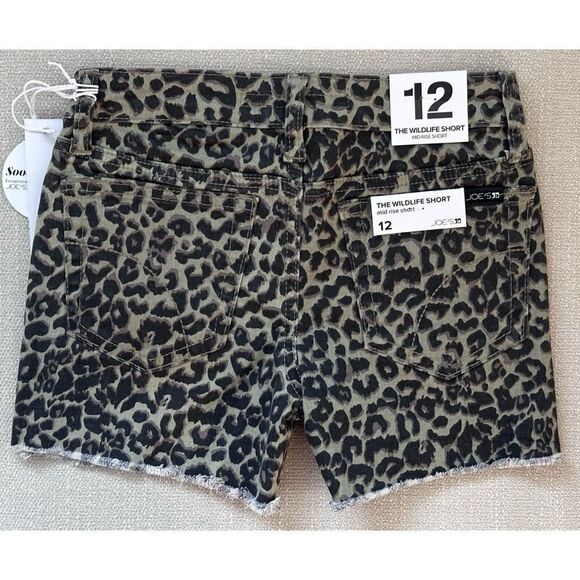 JOES JEANS Girl’s The Wildlife Mid Rise Shorts- WATER LILY, SZ 12 - Picture 2 of 6